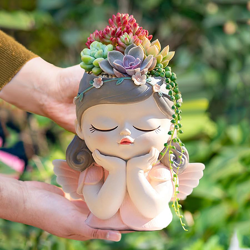 Gardening Tools Cute - Pot de jardinière de visage de