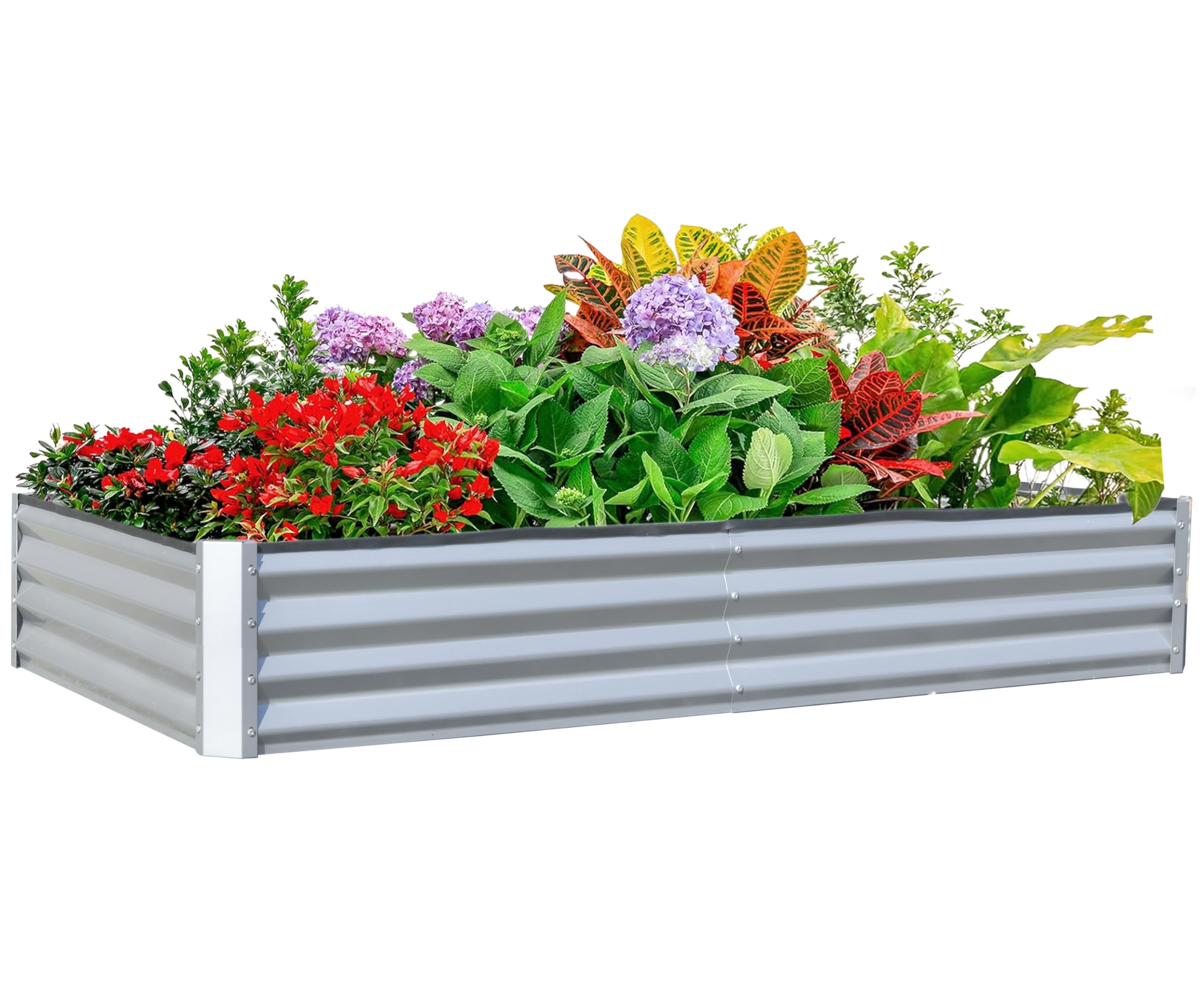 Raised Bed Planter Box - Bac à légumes surélevé galvanisé 6x3x1
