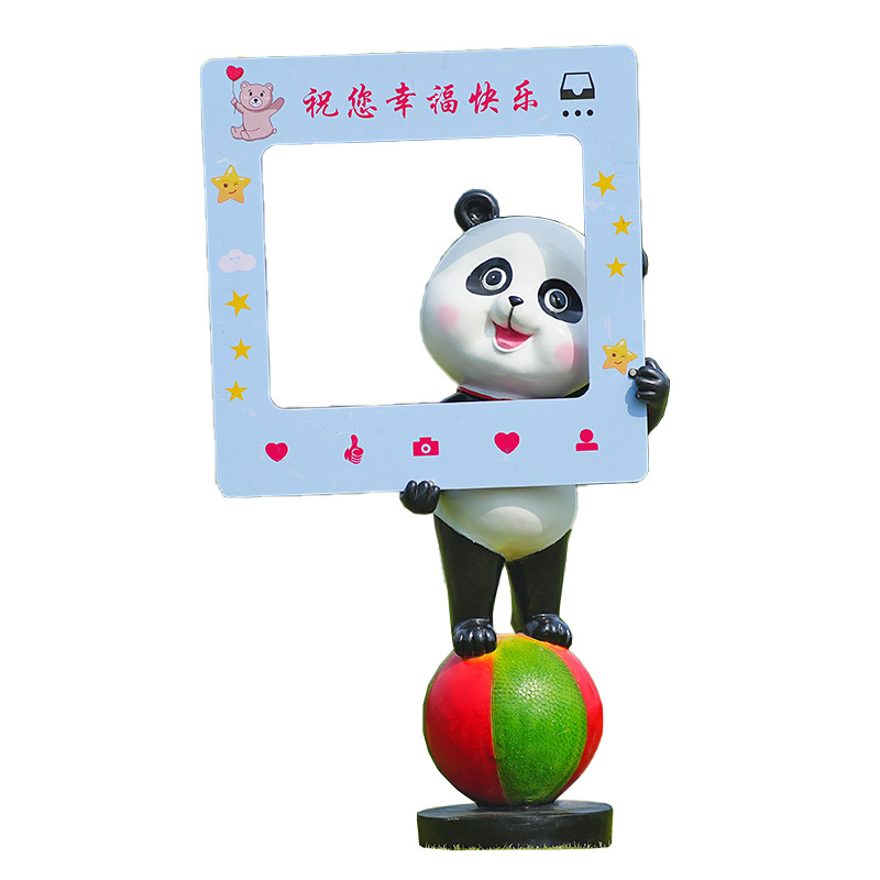 Gardening Tools Cartoon - Ornement de panda de dessin animé,