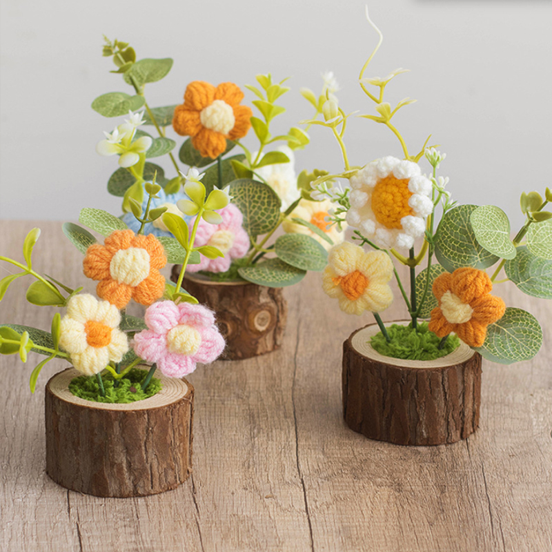 Gardening Tools Cute - 1 pièce Fleurs au crochet mignonnes,