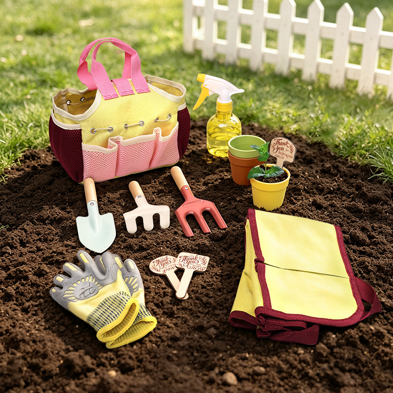Gardening Tools Kids Set - Ensemble d'outils de jardin pour enfants,