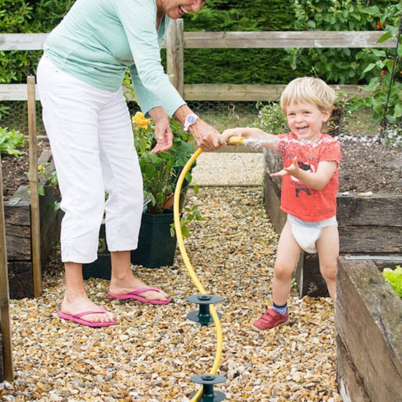 Gardening Tools Guide - Support de tuyau d'arrosage à piquet