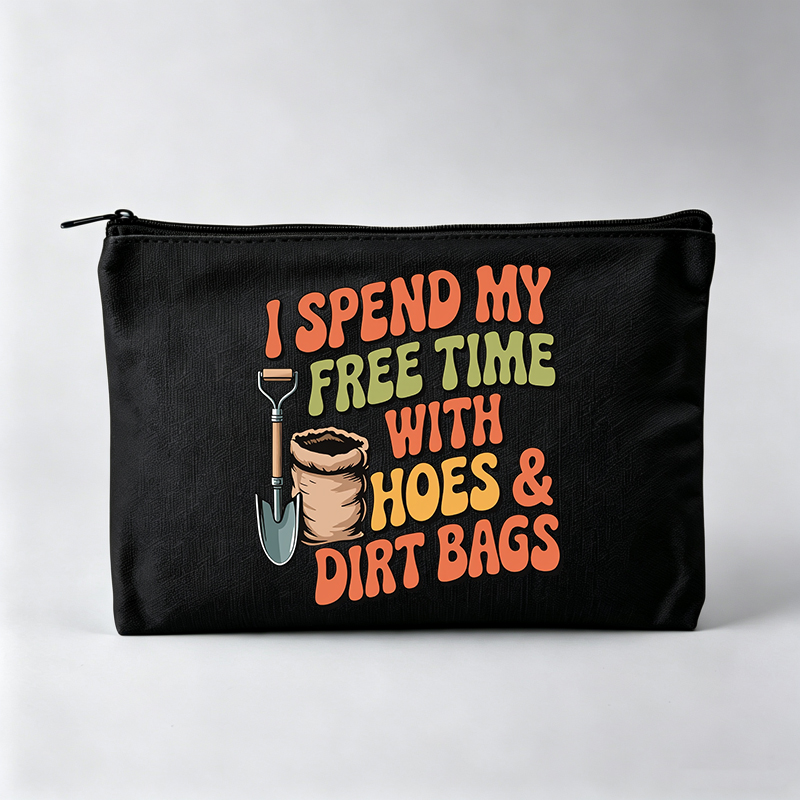 Gardening Tools Cartoon - Pochette de maquillage pour femme avec
