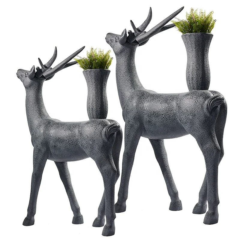 Gardening Tools Sketch - Sculpture de cerf en fibre de