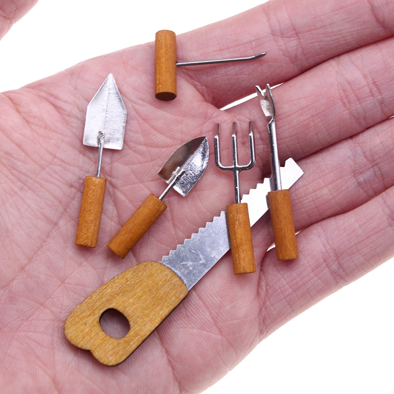 Gardening Tools Kids Set - Maison de poupée Miniature, outils de