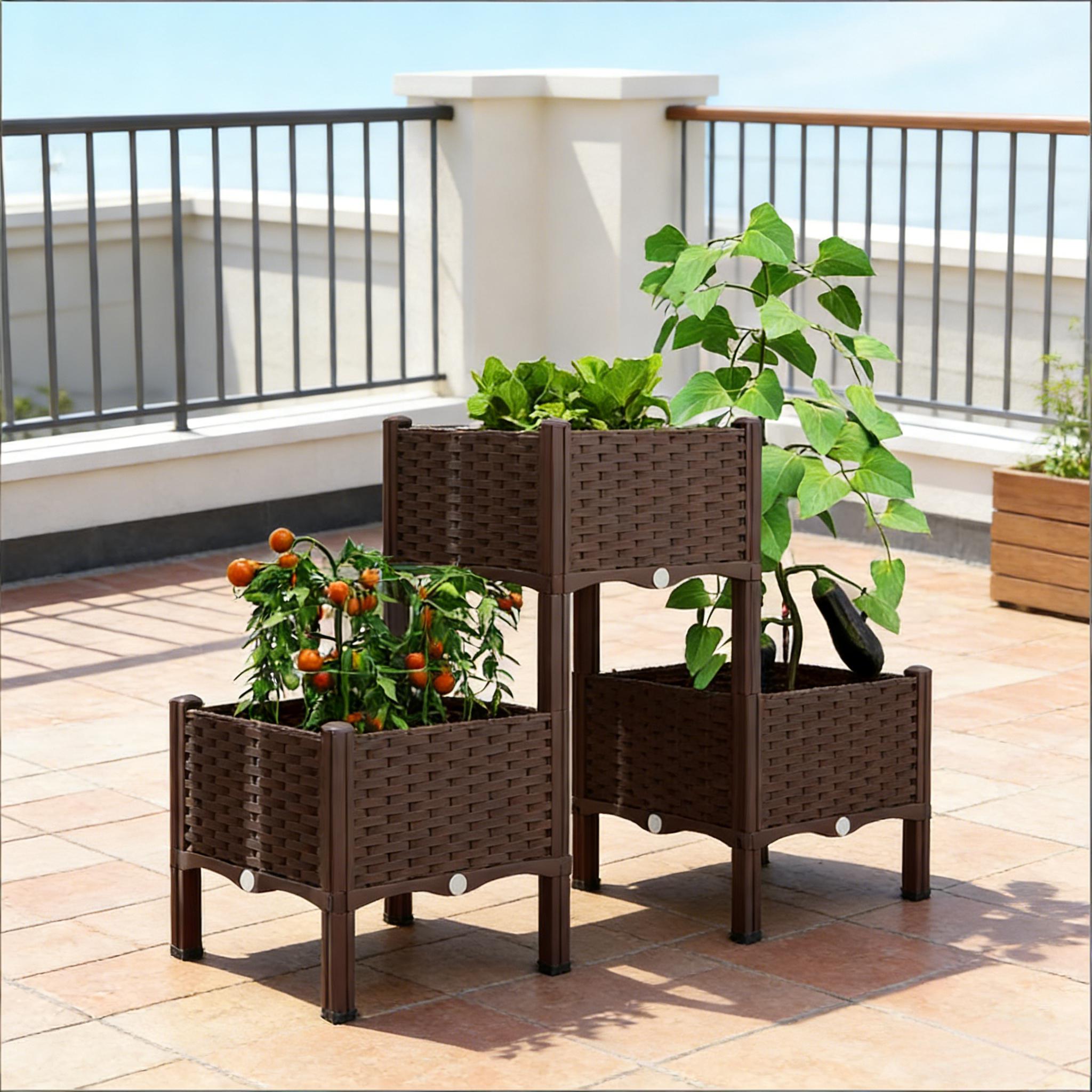 Raised Bed Planter Box - Jardinières surélevées, bacs à fleurs surélevés