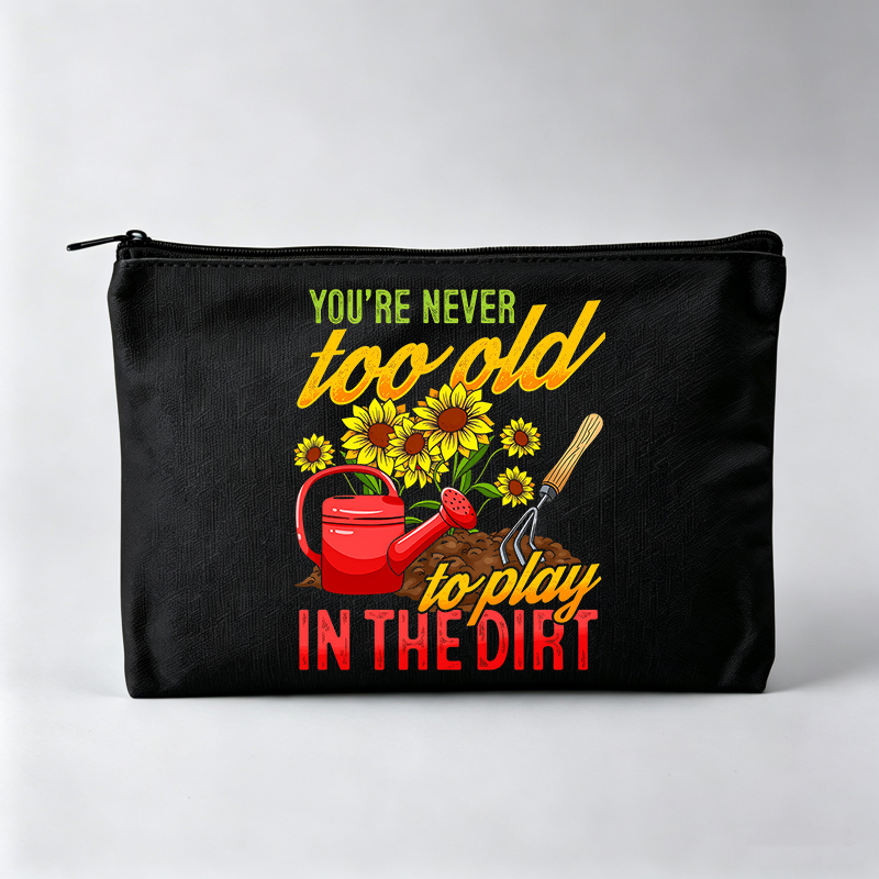 Gardening Tools Cartoon - Pochette de maquillage pour femme avec