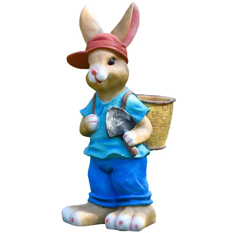 Gardening Tools Cartoon - Pot de fleur de lapin de