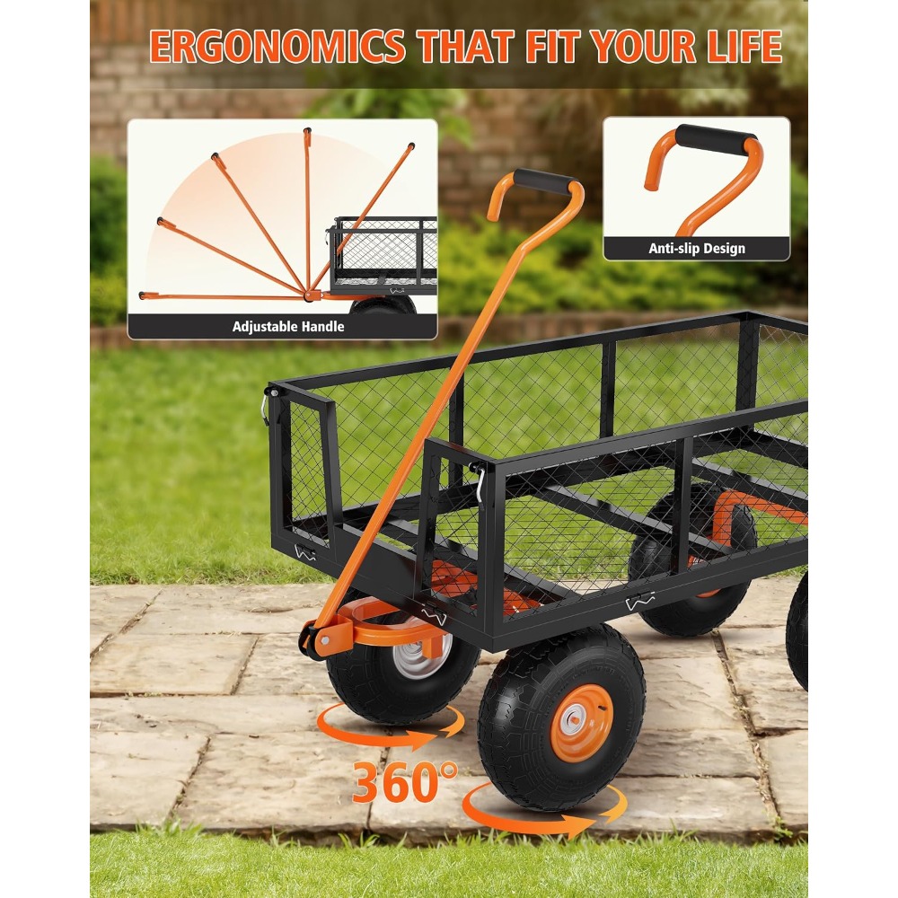 Chariot de jardin en acier rob - Gardening Tools Images avis et prix