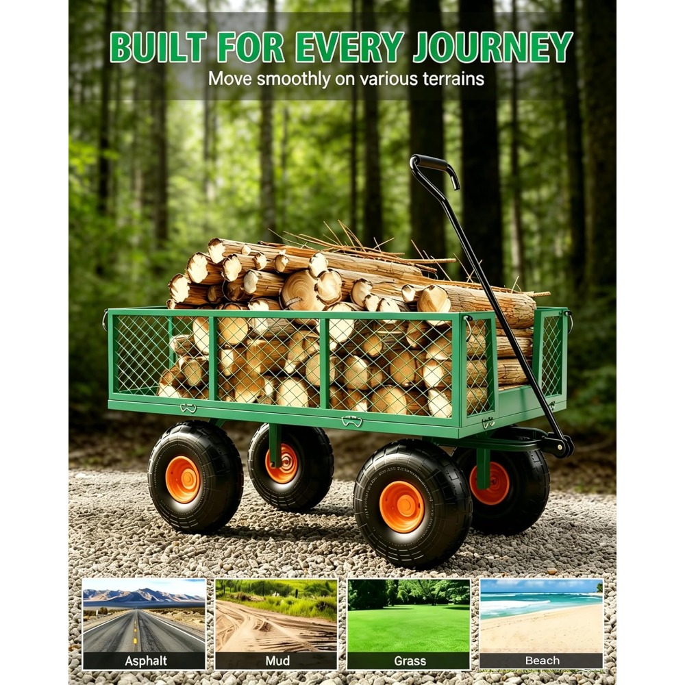 Chariot de jardin en acier rob - Gardening Tools Images avis et prix