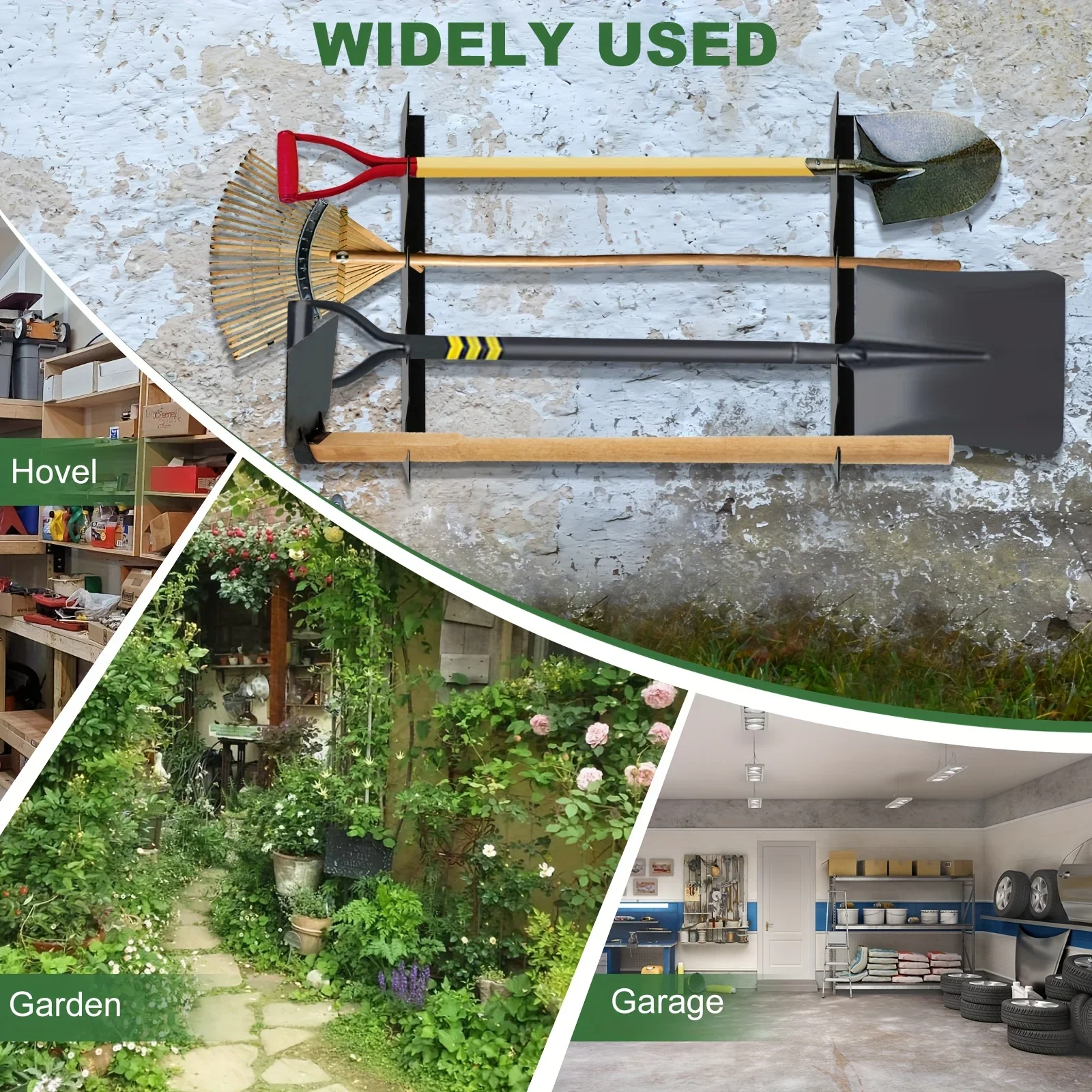 Support mural robuste en métal - Gardening Tools Organizer avis et prix