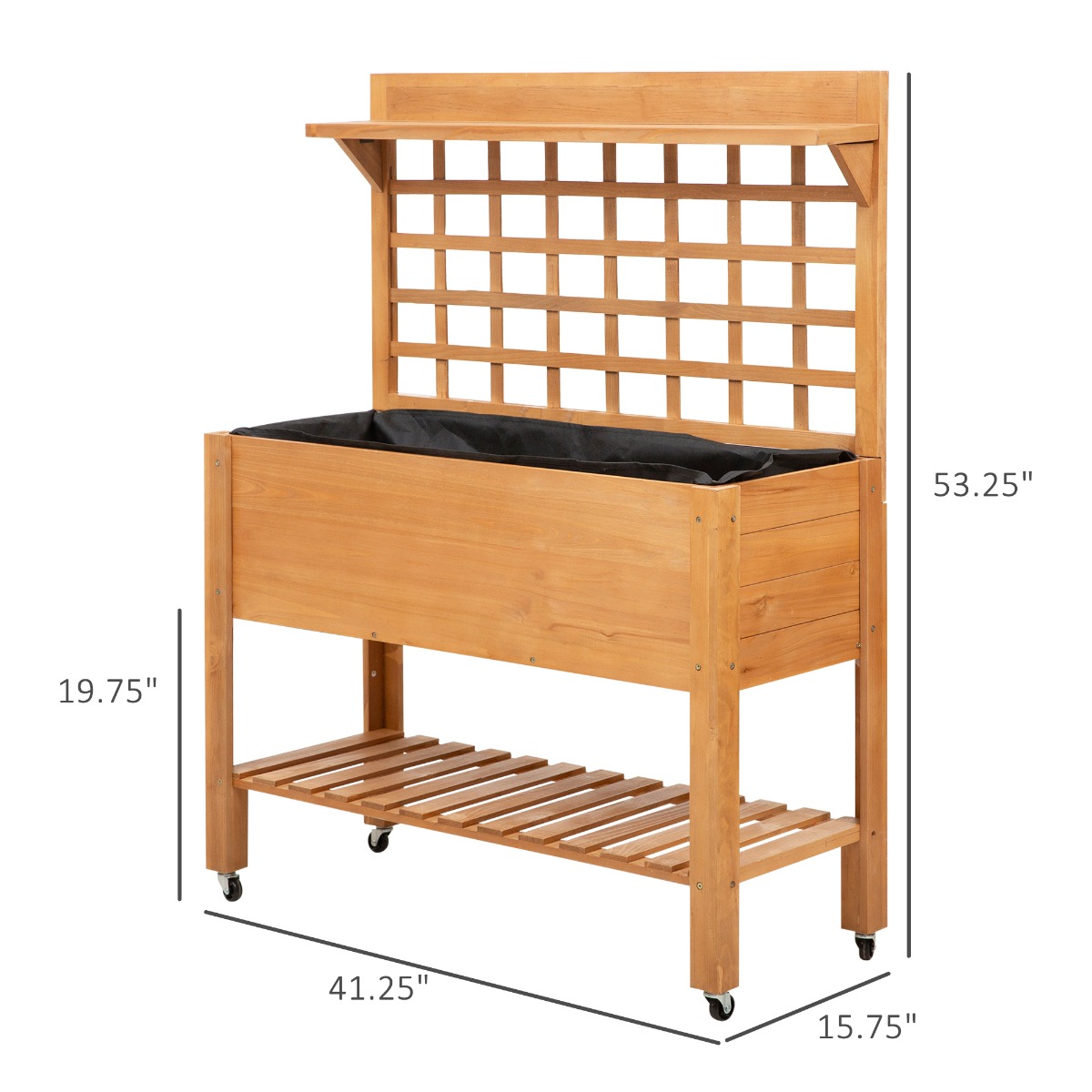 Jardinière surélevée en bois m - Raised Bed Planter Box avis et prix