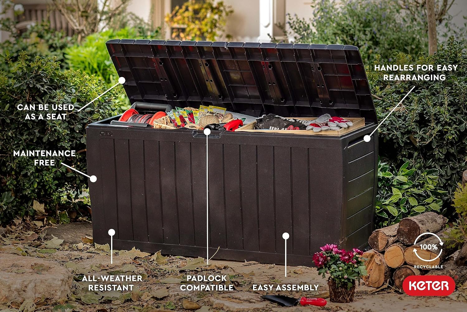 Boîte de rangement extérieure  - Gardening Tools Images avis et prix