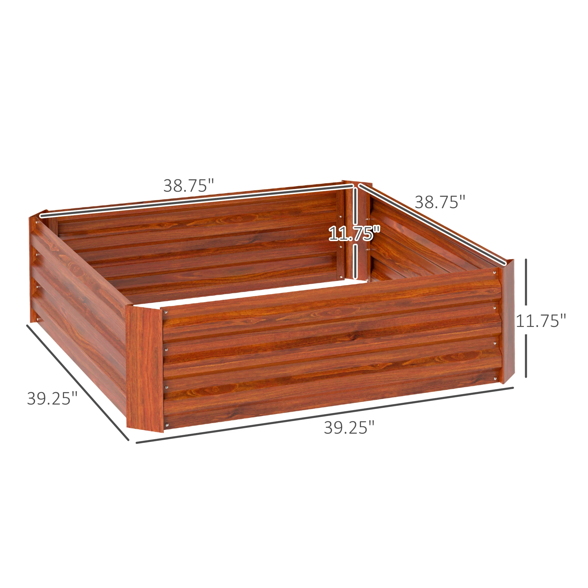 Bac à plantes surélevé galvani - Raised Bed Planter Box avis et prix