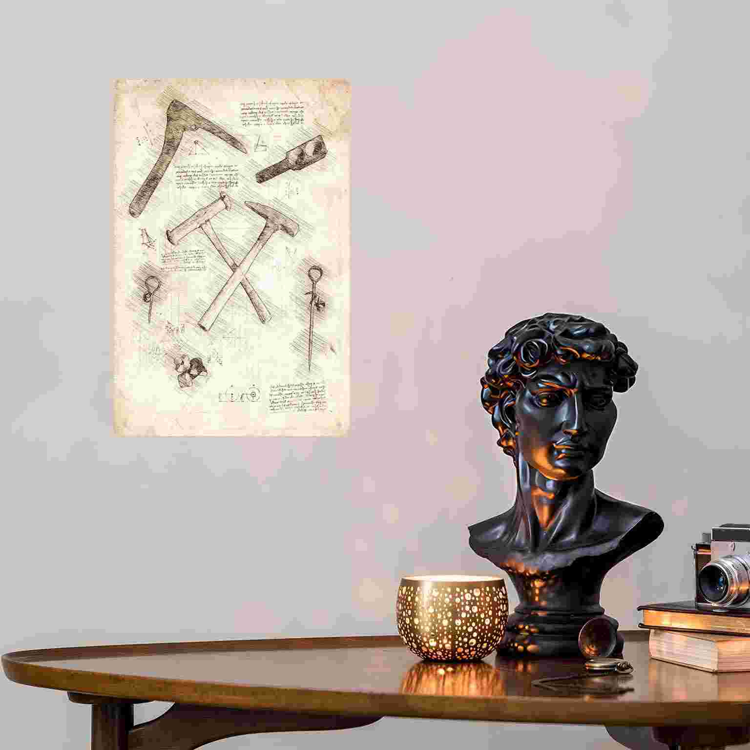 Décoration murale en métal 2D  - Gardening Tools Sketch avis et prix