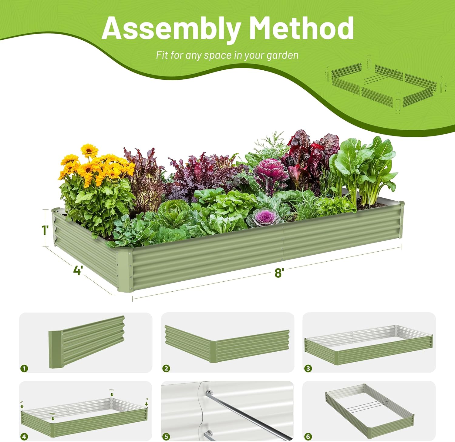 Jardinière surélevée en métal  - Raised Bed Planter Box avis et prix