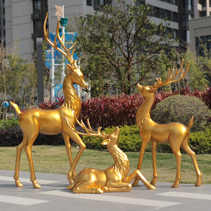 Sculpture de cerf sika en cuiv - Gardening Tools Sketch avis et prix