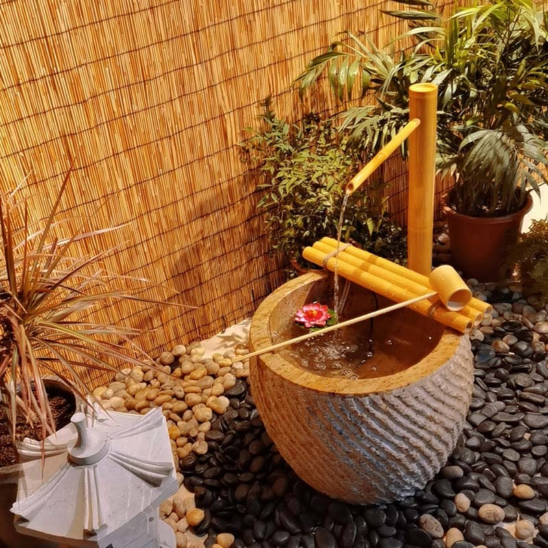 Bol en pierre Jinglu en bambou - Gardening Hand Tools Japanese avis et prix