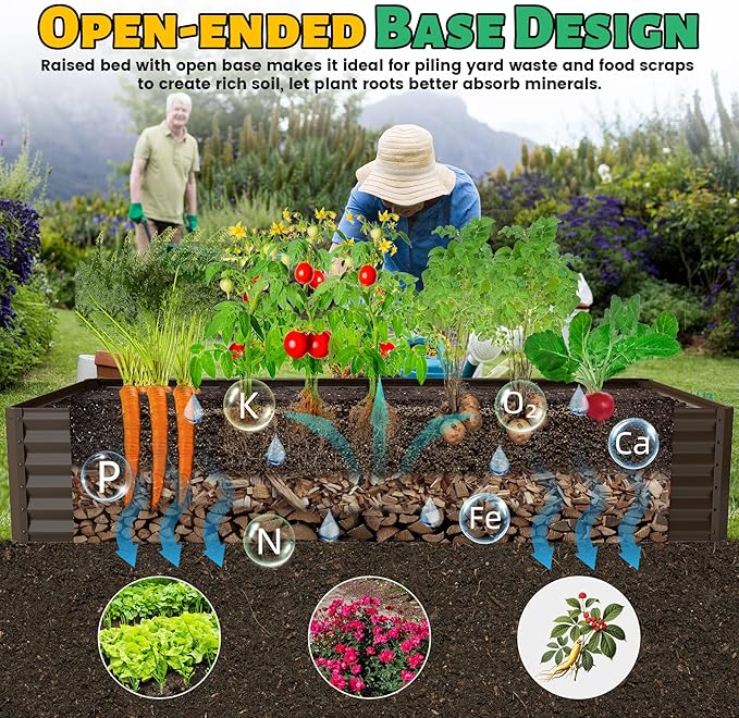 Bac à légumes surélevé galvani - Raised Bed Planter Box avis et prix