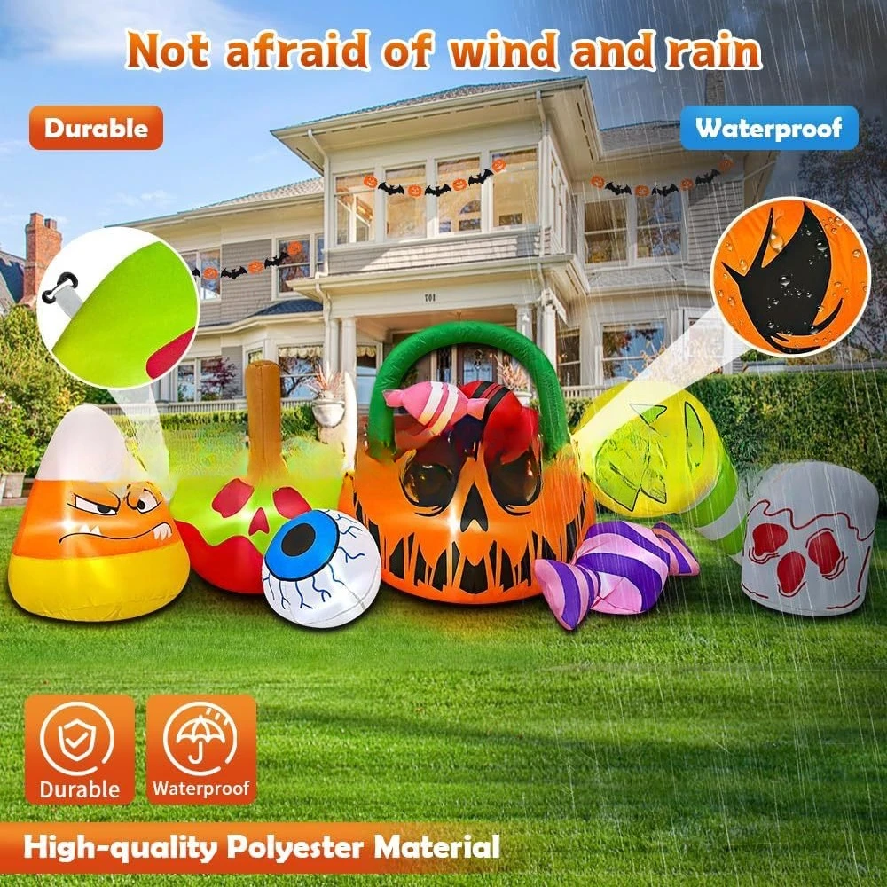 Citrouille gonflable d'Hallowe - Gardening Tools Cartoon avis et prix