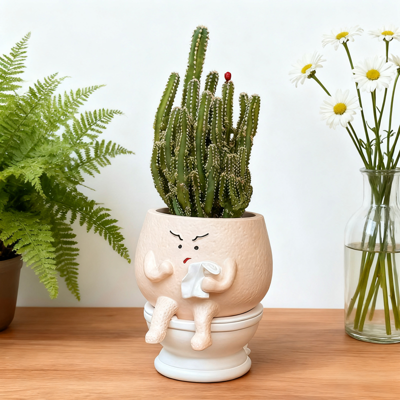 Pot de fleurs amusant en résin - Gardening Tools Cute avis et prix